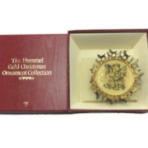 Hummel 24kt Gold Finished Filigree Christmas Ornament Prayer Before Battle
